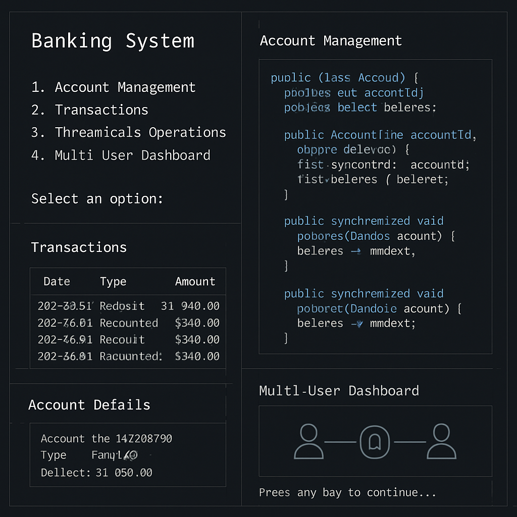 Multi-Threaded Banking System